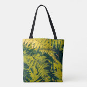 A green fern plants background with shadows. abstr tasche (Rückseite)