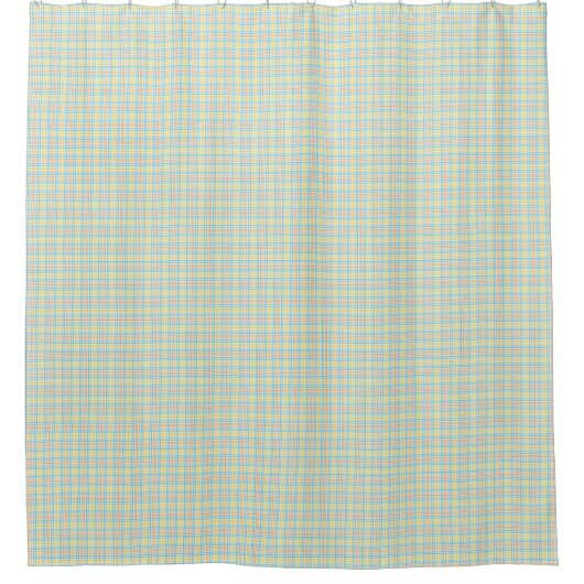 A green plaid shower curtain shown both flat duschvorhang (Vorderseite)