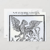 A Griffin Postkarte (Vorne/Hinten)