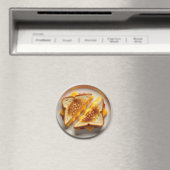 A Grilled Cheese Sandwich on a Plate Magnet (In Situ (Geschirrspüler))