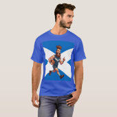 A Grinning Scottish Rugby Runner T-Shirt (Vorne ganz)