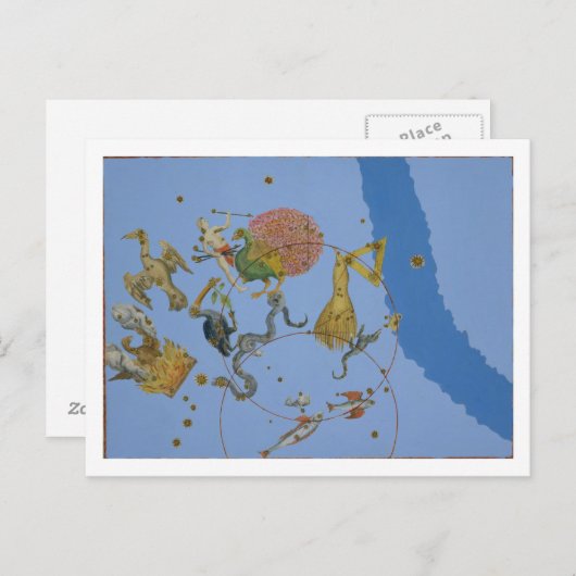 A group of constellations from 'Uranometria' by Jo Postkarte (Vorne/Hinten)