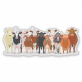 a group of cow sticker (Vorderseite)