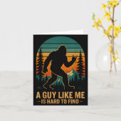 A Guy Like Me Is Hard To Find Bigfoot Funny Hiking Karte (Gelbe Blume)
