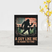 A Guy Like Me Is Hard To Find Bigfoot Funny Hiking Karte (Gelbe Blume)
