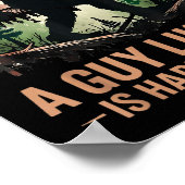 A Guy Like Me Is Hard To Find Bigfoot Funny Hiking Poster (Ecke)