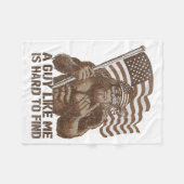 A Guy Like Me Is Hard To Find Bigfoot Usa American Fleecedecke (Vorderseite (Horizontal))