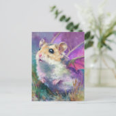 A Hamster Dragon Postkarte (Stehend Vorderseite)
