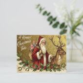A Happy Christmas Tide Feiertagspostkarte (Stehend Vorderseite)