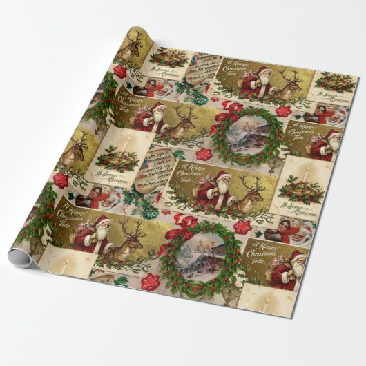 A Happy Christmas Tide Geschenkpapier (Ungerollt)