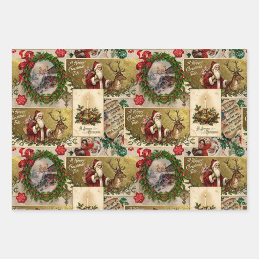 A Happy Christmas Tide Geschenkpapier Set (Vorderseite 3)