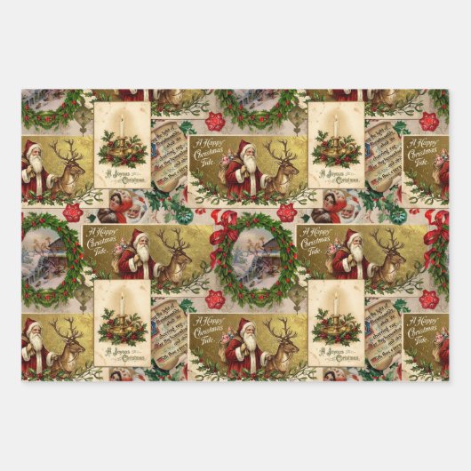 A Happy Christmas Tide Geschenkpapier Set (Vorderseite 2)