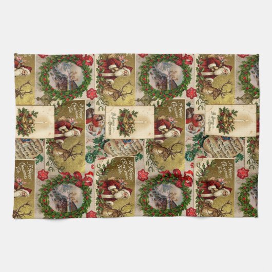 A Happy Christmas Tide Geschirrtuch (Horizontal)