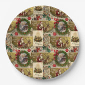 A Happy Christmas Tide Pappteller (Vorderseite)