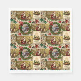 A Happy Christmas Tide Serviette