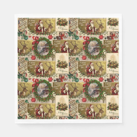 A Happy Christmas Tide Serviette (Vorderseite)