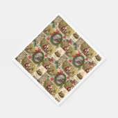 A Happy Christmas Tide Serviette (Ecke)