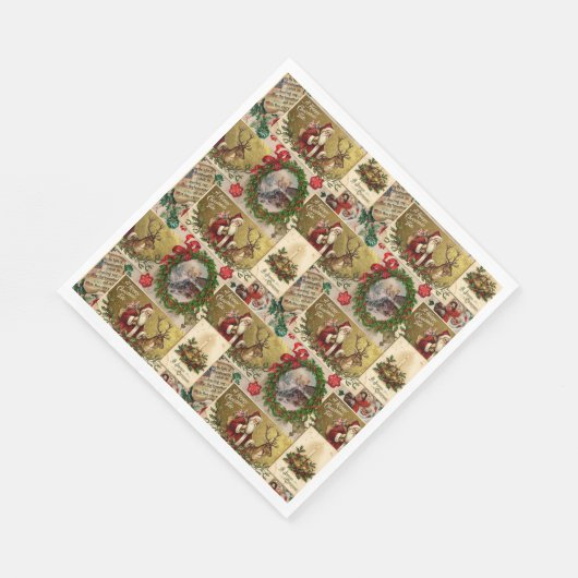 A Happy Christmas Tide Serviette (Ecke)