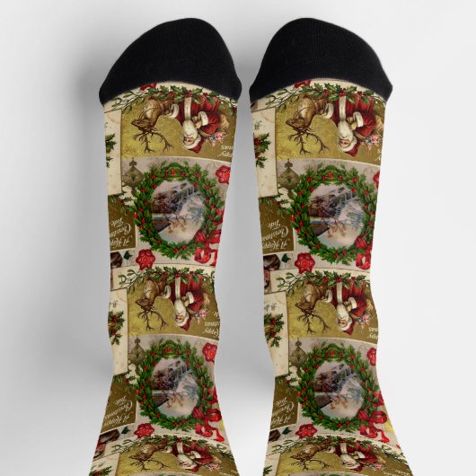 A Happy Christmas Tide Socken (Oben)
