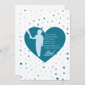 A happy father's day message einladung (Vorne/Hinten)