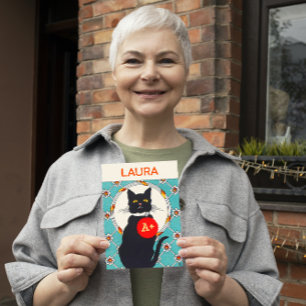 A+ Happy Mütter Day to World Best Cat Mama Card