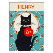 A+ Happy Vathers Day to World Best Cat Vater Card (Vorne)