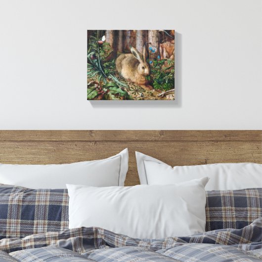 A Hare in the Forest (1585) , Canvas Leinwanddruck (Insitu (Schlafzimmer))