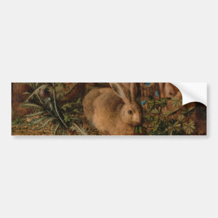 A Hare in the Forest (von Hans Hoffmann) Autoaufkleber