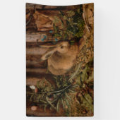 A Hare in the Forest (von Hans Hoffmann) Banner (Vertikal)