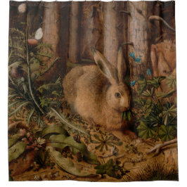 A Hare in the Forest (von Hans Hoffmann) Duschvorhang