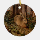 A Hare in the Forest (von Hans Hoffmann) Keramik Ornament (Vorne)