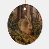 A Hare in the Forest (von Hans Hoffmann) Keramik Ornament (Links)