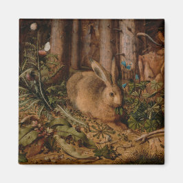 A Hare in the Forest (von Hans Hoffmann) Magnet