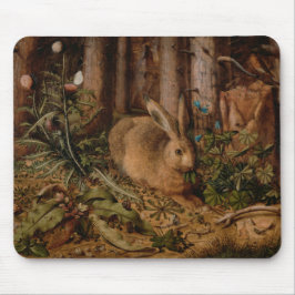 A Hare in the Forest (von Hans Hoffmann) Mousepad