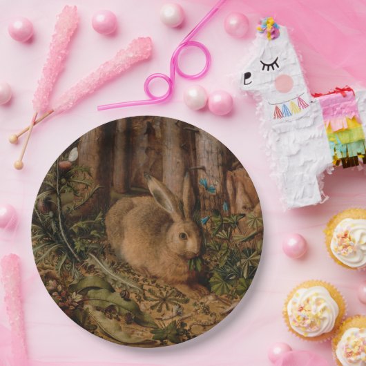 A Hare in the Forest (von Hans Hoffmann) Pappteller (Party)