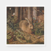 A Hare in the Forest (von Hans Hoffmann) Serviette (Vorderseite)