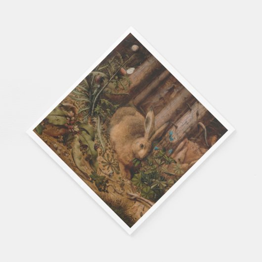 A Hare in the Forest (von Hans Hoffmann) Serviette (Ecke)