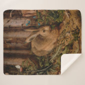 A Hare in the Forest (von Hans Hoffmann) Sherpadecke (Vorderseite (Horizontal))