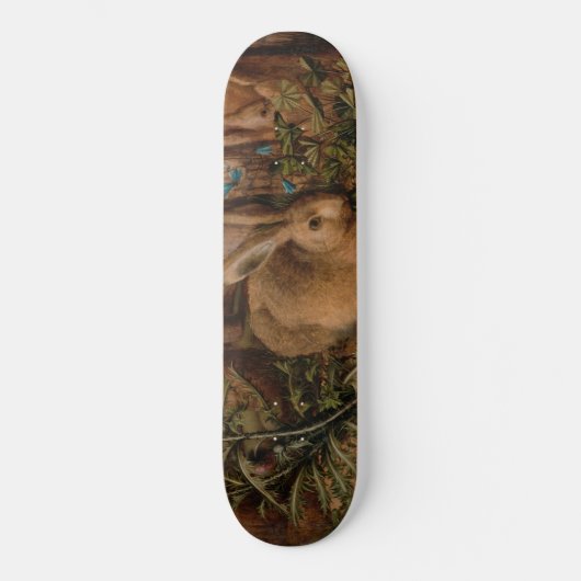 A Hare in the Forest (von Hans Hoffmann) Skateboard (Vorderseite)