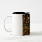 A Hare in the Forest (von Hans Hoffmann) Zweifarbige Tasse (Links)
