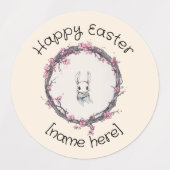 A Hare's Spring, Osterkerze Etiketten (Design 2)