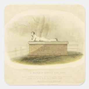 A Harrow School Boy (1805) - Lord Byron (1788-1824 Quadratischer Aufkleber