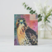 A Hawk Postkarte (Stehend Vorderseite)