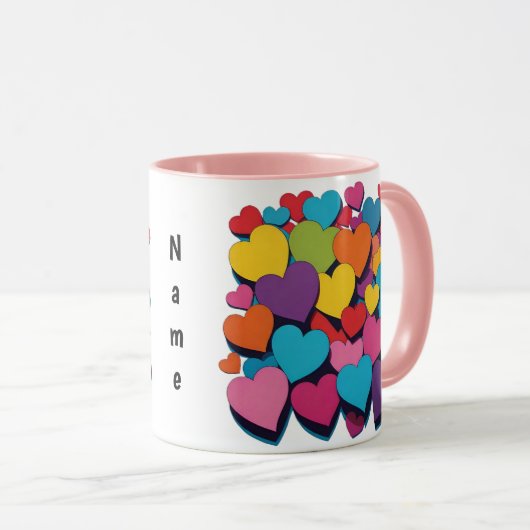 A Heap of Love Personalized Mug Tasse (VorderseiteRechts)