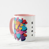 A Heap of Love Personalized Mug Tasse (Vorderseite Links)