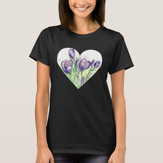 A Heart for Spring Crocus T-Shirt (Vorderseite)
