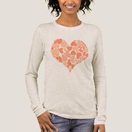 A Heart Of Hearts Romantic Design Pastel Peach Tri-Blend Shirt