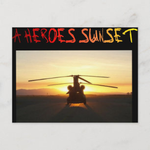 A Helden Sunset Postkarte