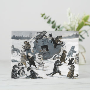 A Highway Robbery von Louis William Wain Feiertagskarte