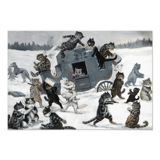 A Highway Robbery von Louis William Wain Fotodruck (Vorne)